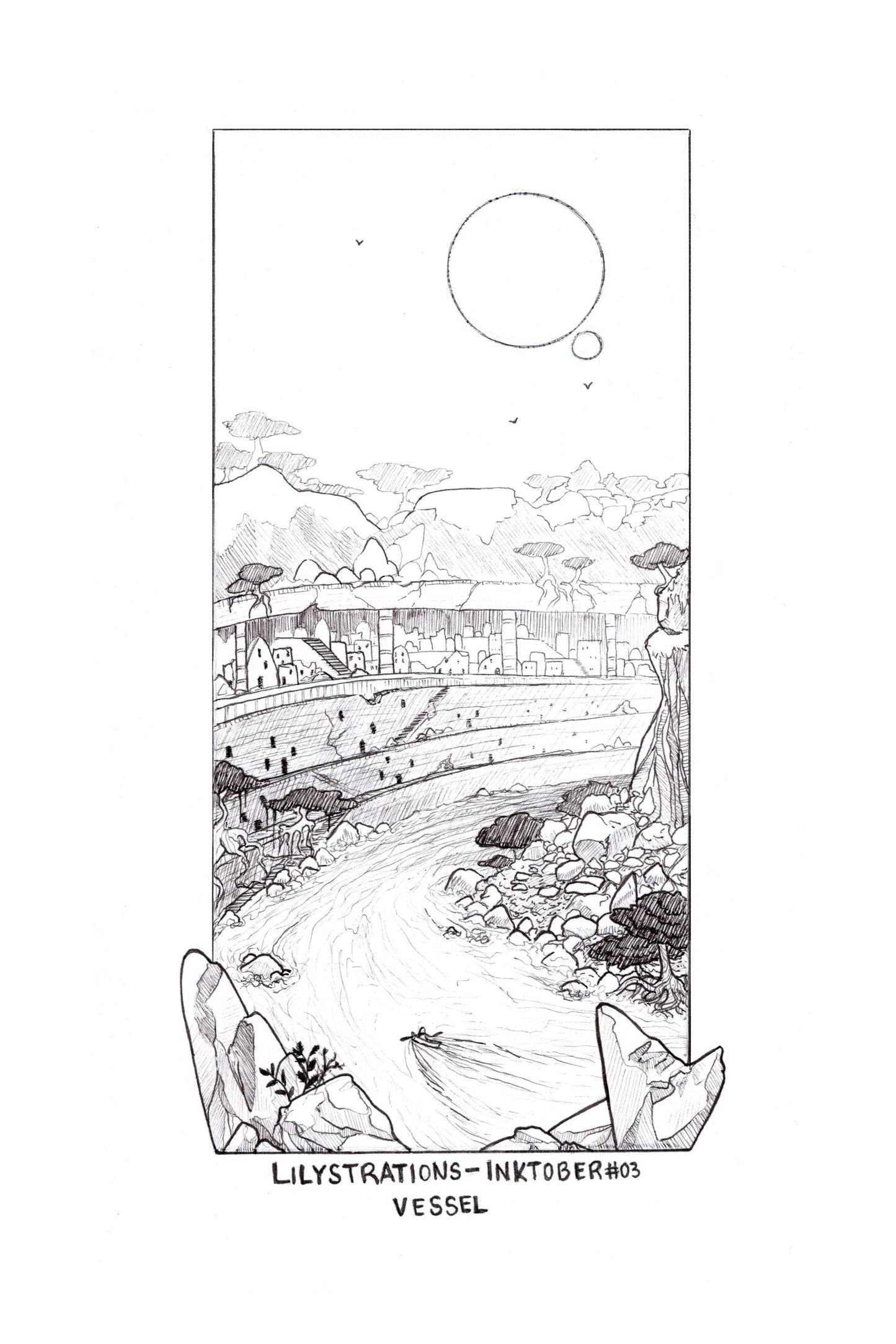 October Ink #03 Vessel - 2021