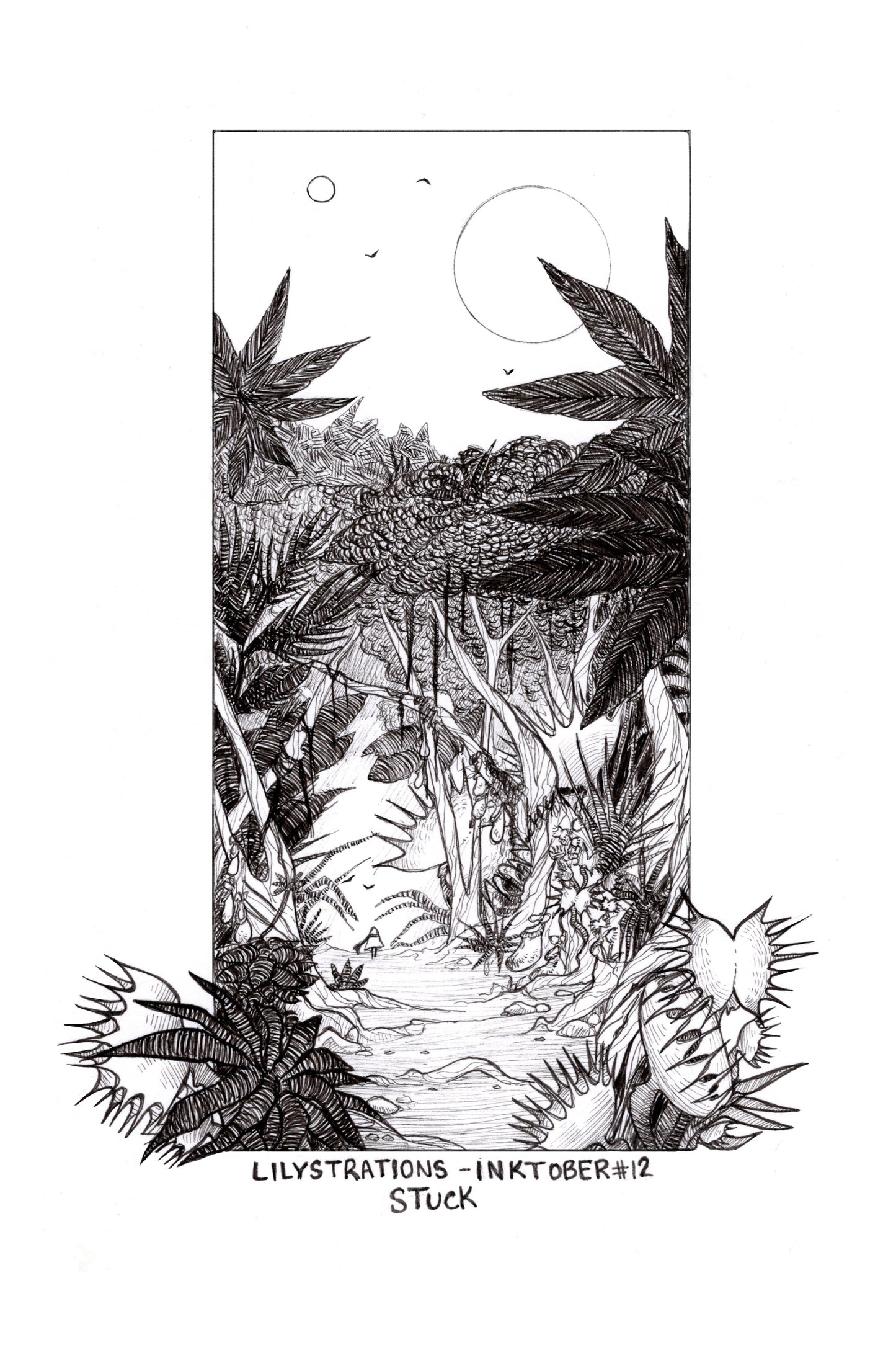 October Ink #12 Stuck - 2021