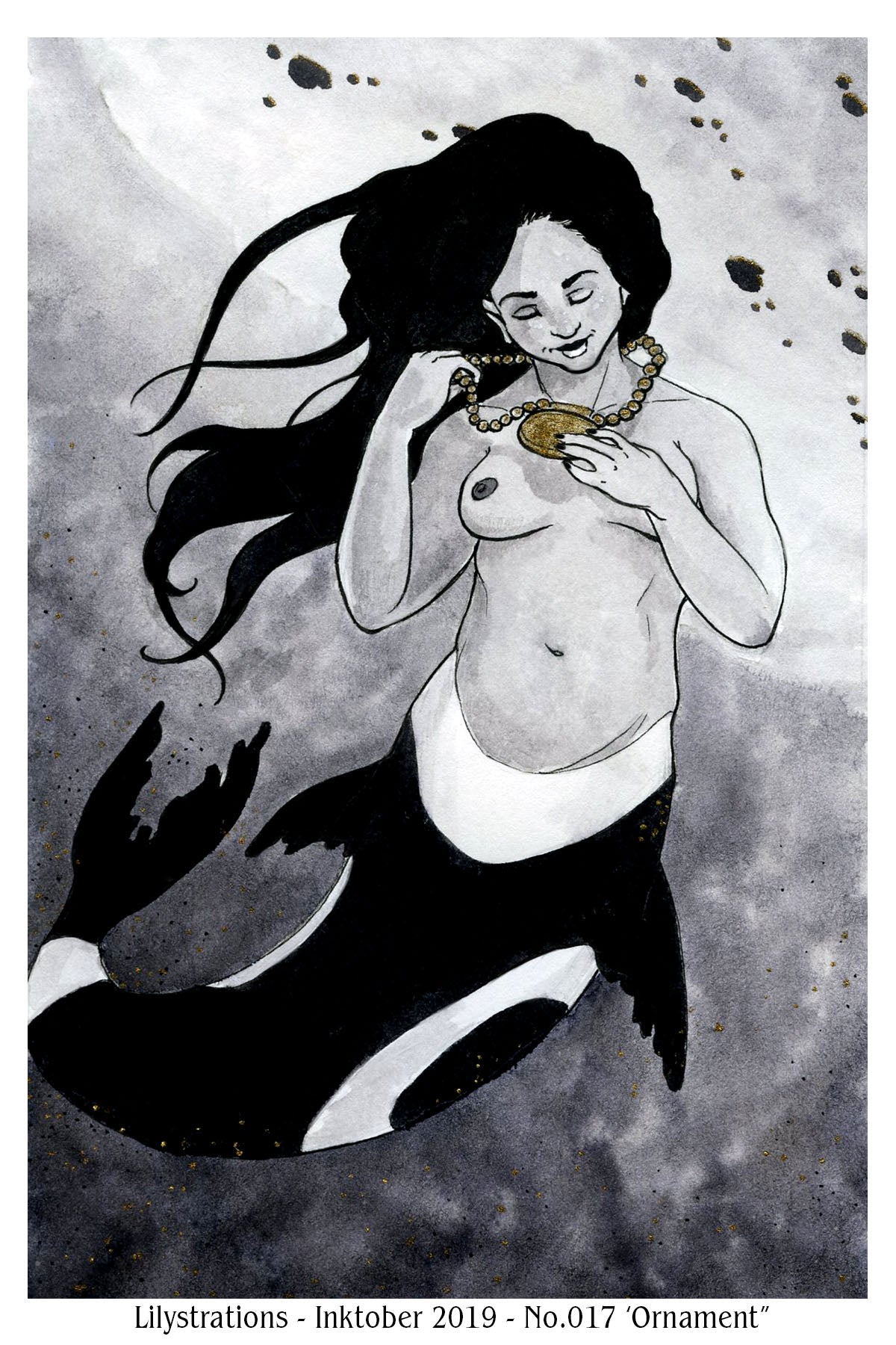 October Ink #17 Ornament - 2019