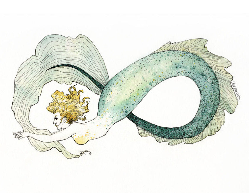 Merfinity - Original Watercolor