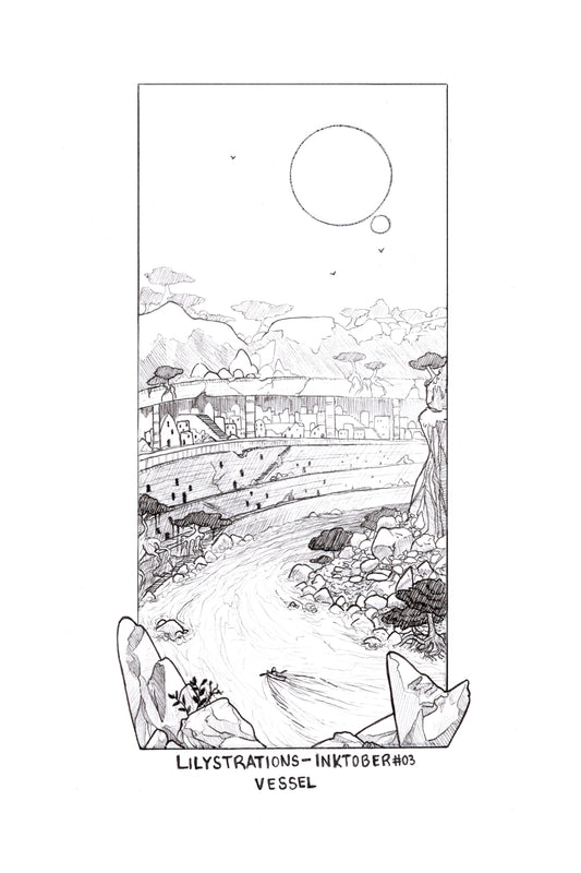 October Ink #03 Vessel - 2021