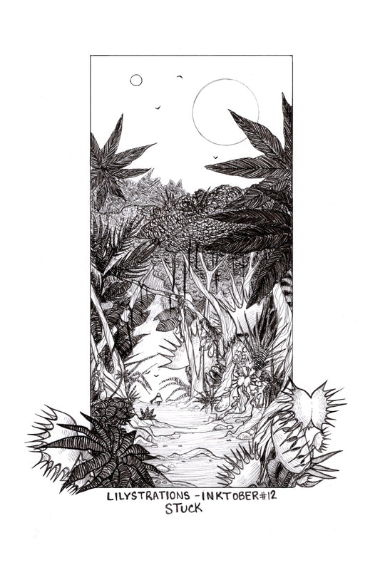 October Ink #12 Stuck - 2021