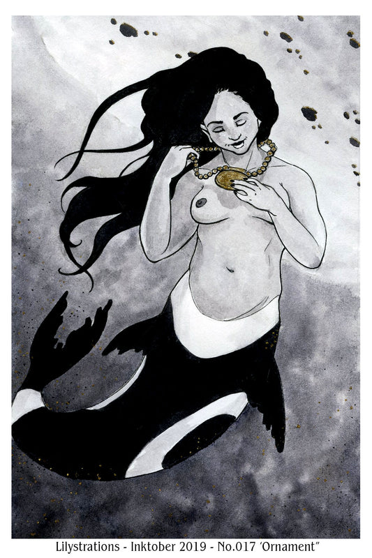 October Ink #17 Ornament - 2019